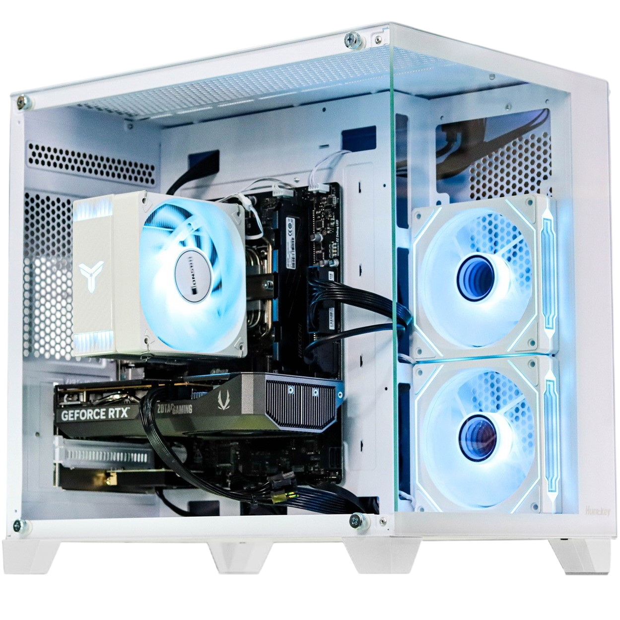 CASE HUNTKEY S920 WHITE + 2 Fan (ATX)
