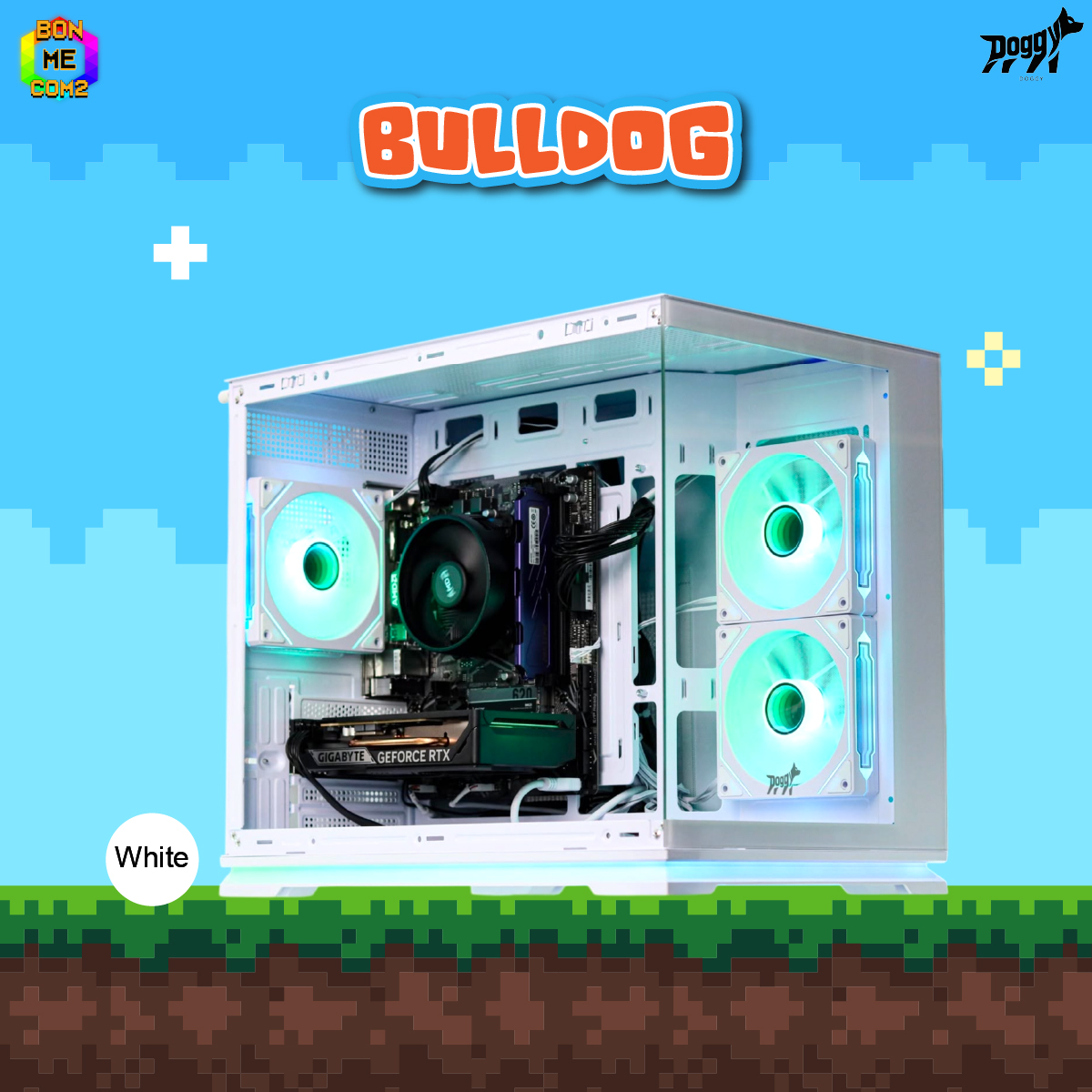 CASE DOGGY BULLDOG WHITE