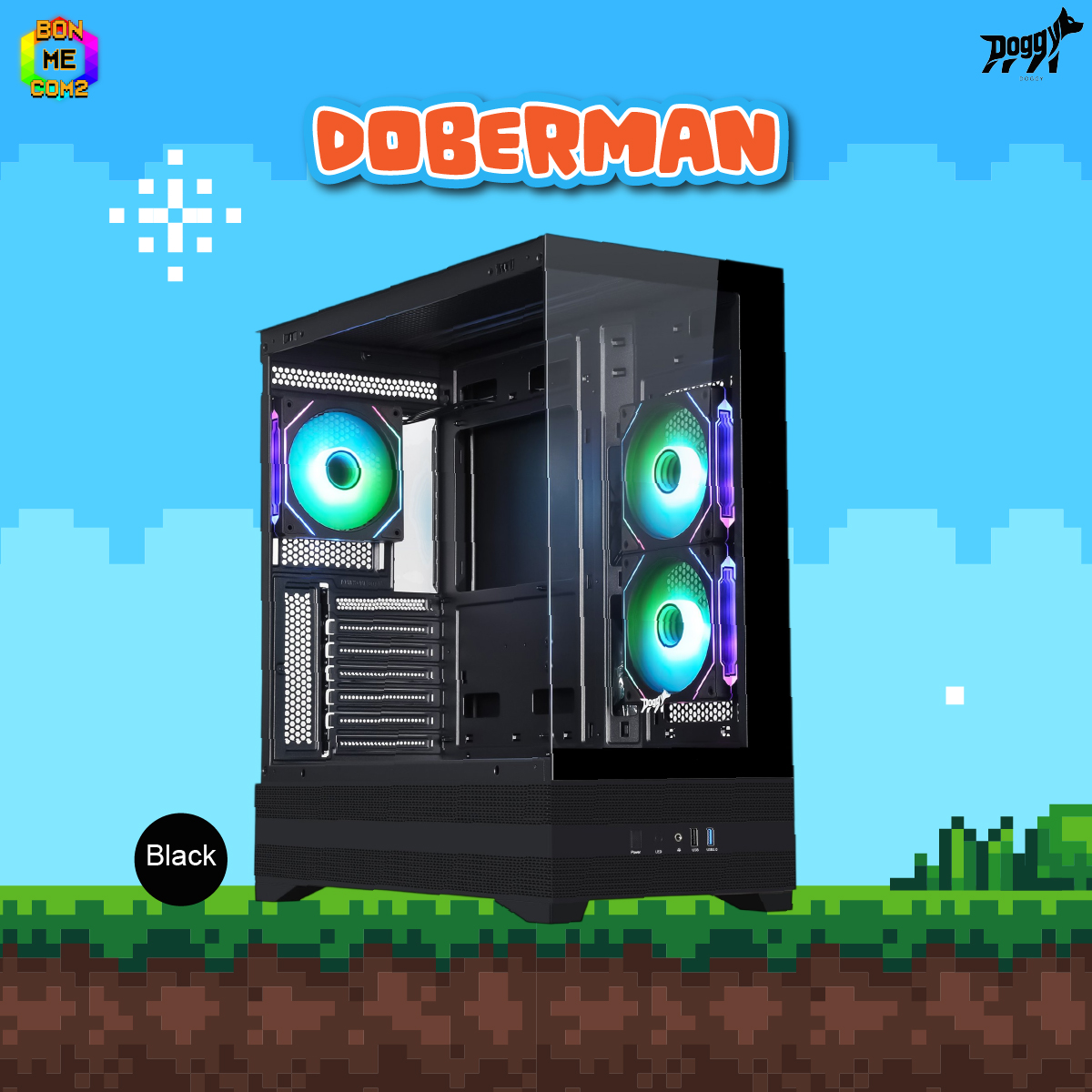 CASE DOGGY DOBERMAN BLACK